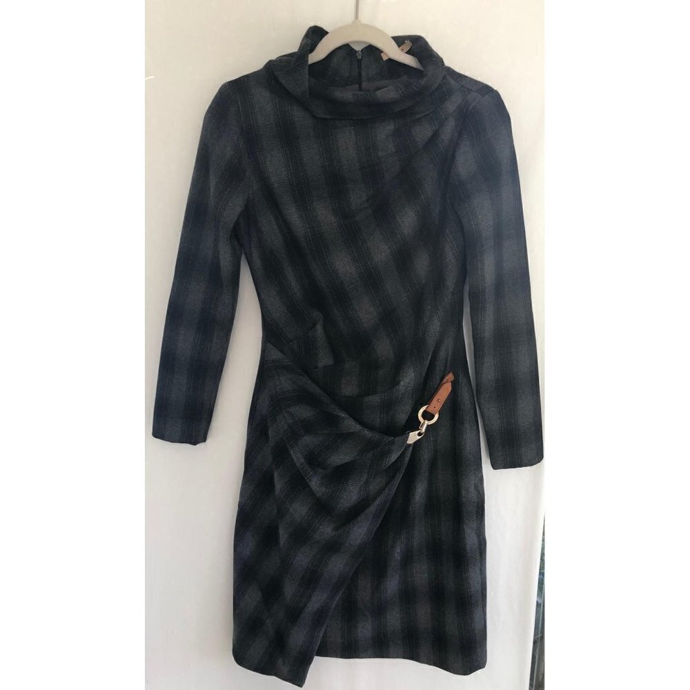 Vintage BOBOS ITALY Plaid‎ Sweater Dress
